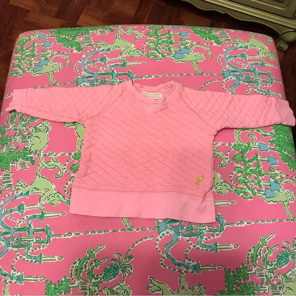The Beaufort bonnet company pink sweatshirt 12/18 months